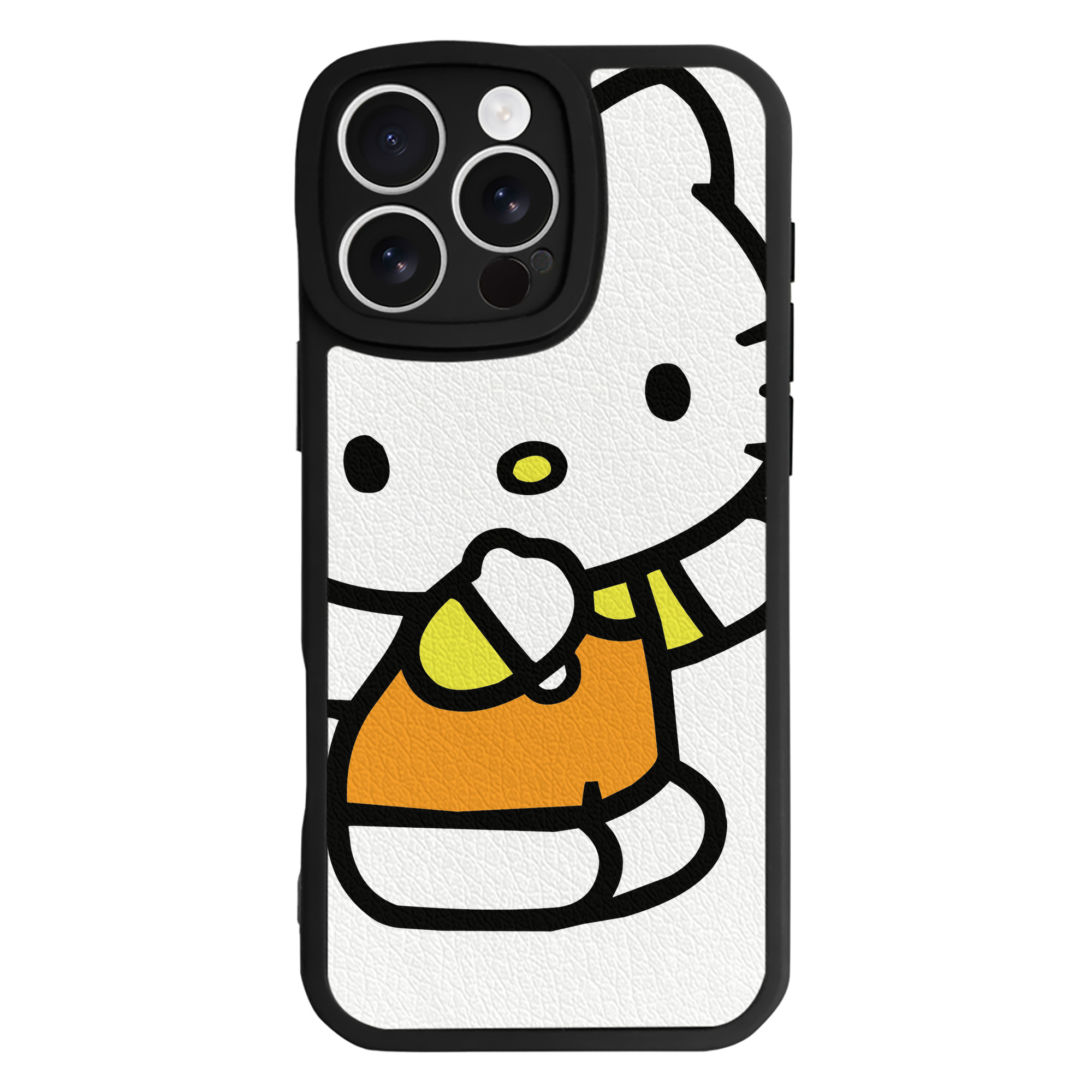 （画像用） Hello Kitty ハローキティ 【iPhone 16シリーズ対応】シリコンスマホケース（レザー調） 材質：シリコン